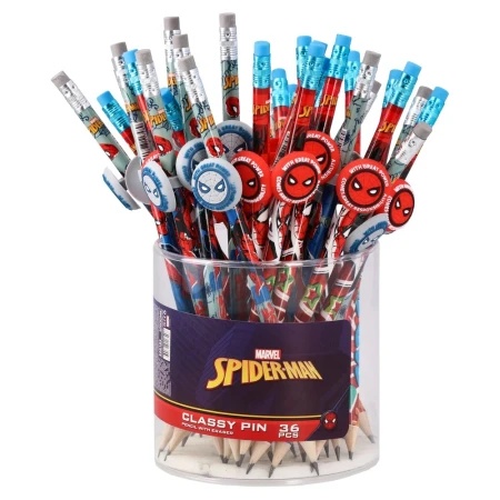 CLASSY PIN GRAFITNA OLOVKA SA GUMICOM SPIDER-MAN 326105